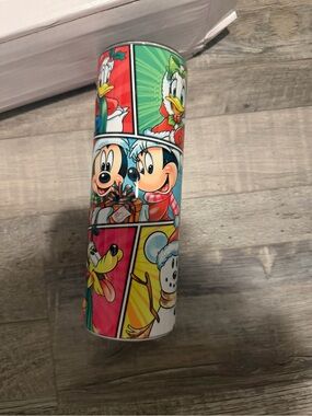 Disney Holiday Character Travel Tumbler - Multicolor